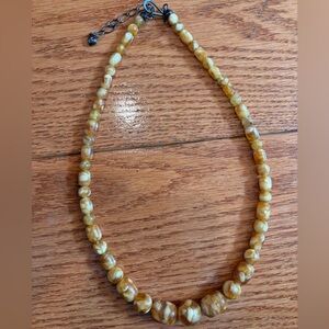 Mine Finds by Jay King beautiful amber beaded stone necklace